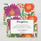 Watercolor Bloemen Ontvangstkaart Kaart (Voorkant / Achterkant)