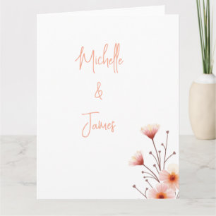 Watercolor Bloemen Professioneel Trendy Kaart