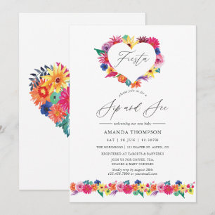 Watercolor Bloemenfeest Sip en Kijk Kaart