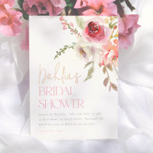 Watercolor Bloementuin Moderne Bruidsdouche
