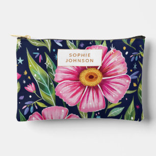 Watercolor Bloemkunst Roze Botanische Gepersonalis Etui