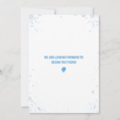 Watercolor Blue Boxing Baby Boy Shower Invitation (Dos)