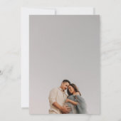 Watercolor Blue Cloud Baby shower Photo invitation (Dos)