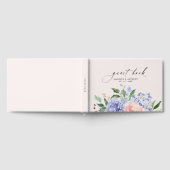Watercolor Blue Hydrangea Floral Mariage Livre d'o (Complet)