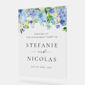 Watercolor Blue Hydrangeas (Angle)