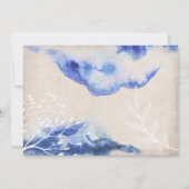 Watercolor Blue Ombre Wedding Invitations (Dos)