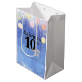 Watercolor Blue Sky Medium Cadeauzakje (Voorkant Gekanteld)