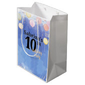 Watercolor Blue Sky Medium Cadeauzakje (Achterkant Gekanteld)