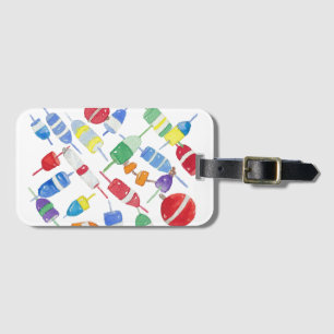 Watercolor boei bagage label