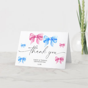 Watercolor Bogen - Bedankt geslacht onthulling