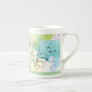 Watercolor bohemien ontwerp op een speciale mok