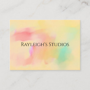 Watercolor Boho Cottage Shabby Chic Zakelijke Kaar Visitekaartje