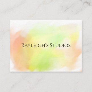 Watercolor Boho Cottage Shabby Chic Zakelijke Kaar Visitekaartje