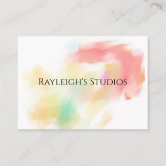 Watercolor Boho Cottage Shabby Chic Zakelijke Kaar Visitekaartje