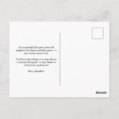 Watercolor Boho Foto Afstudeer Dankjewel Postkaart (Achterkant)