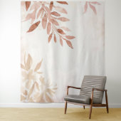 Watercolor Boho Herfstbladeren en Takken Wandkleed (In situ)