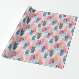 Watercolor Boho Kwastmarkeringen Cadeaupapier