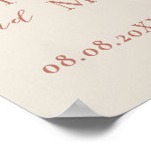 Watercolor Boho Pampas Grass Welcome Wedding Poster (Hoek)