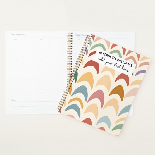 Watercolor Boho Rainbow Planner (Display)