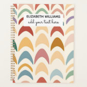Watercolor Boho Rainbow Planner (Voorkant)