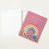 Watercolor Boho Rainbow  Planner (Display)