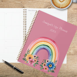 Watercolor Boho Regenboog  Planner