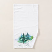 Watercolor bomen handdoek (Handdoek)