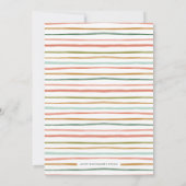 Watercolor Bomen Kerstfeest Uitnodiging (Achterkant)