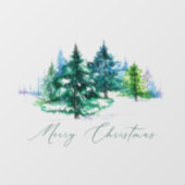 Watercolor bomen raamsticker (Vel)
