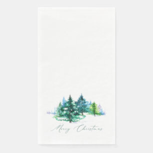 Watercolor bomen servet