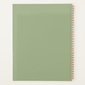 Watercolor Books and Plants Personalized Planner (Achterkant)