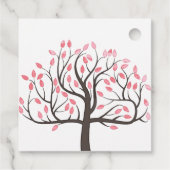 Watercolor Boom Huwelijk Bedankjes Labels (Achterkant)