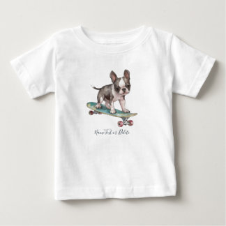 Watercolor Boston Terrier T-shirt