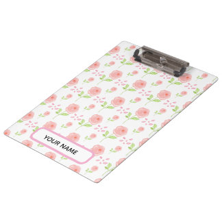 Watercolor Botanical  Floral Pattern Planner Klembord