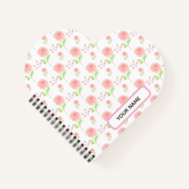 Watercolor Botanical Floral Pattern Planner Notitieboek