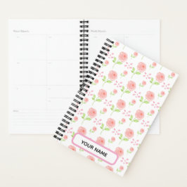 Watercolor Botanische Bloempatroon Planner
