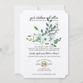 Watercolor Botanische Pensioen FOTO Beroep Kaart (Voorkant)