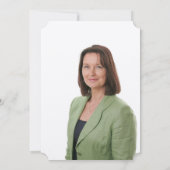 Watercolor Botanische Pensioen FOTO Beroep Kaart (Achterkant)