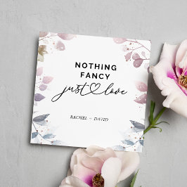 Watercolor Botanische We Gingen Ervandoor Elopemen Kaart