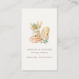 Watercolor Brood Cottage Bakkerij Visitekaartje