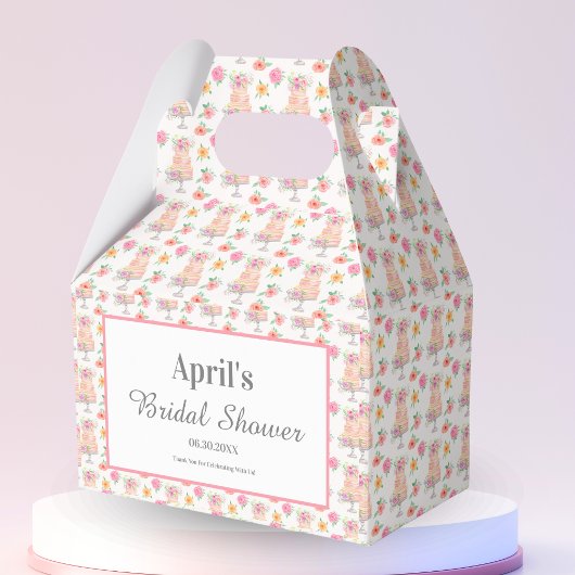 Watercolor Bruilofts Bruidstaart Rozen Bedankt Bedankdoosjes