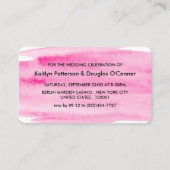 Watercolor Brushstroke, soirée Invitation de bille (Dos)