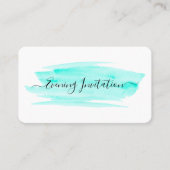 Watercolor Brushstroke, soirée Invitation de bille (Devant)