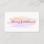 Watercolor Brushstroke, soirée Invitation de bille (Devant)