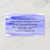 Watercolor Brushstroke, soirée Invitation de bille (Dos)