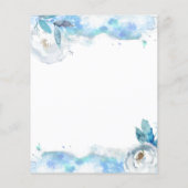 Watercolor budgettrouwkaart. Flyer (Achterkant)