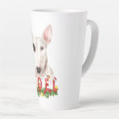 Watercolor Bull Terrier Noel Latte Mug de Noël (Angle droit)