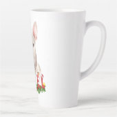 Watercolor Bull Terrier Noel Latte Mug de Noël (Droite)