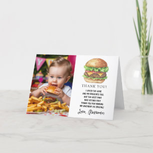 Watercolor Burger Feest Verjaardag Bedankt