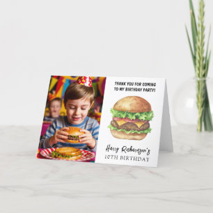 Watercolor Burger Feest Verjaardag Bedankt